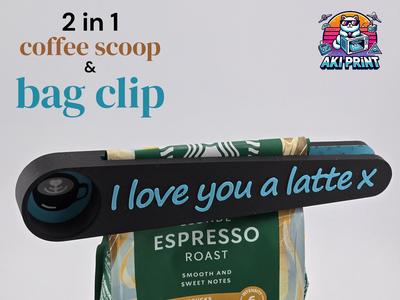 2 in 1 Coffee Scoop & Bag Clip