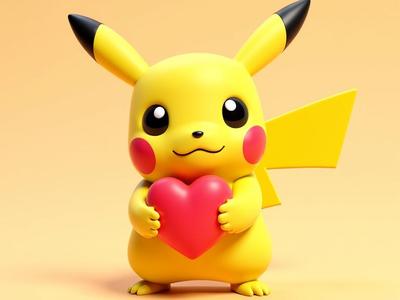 Pikachu with a Heart