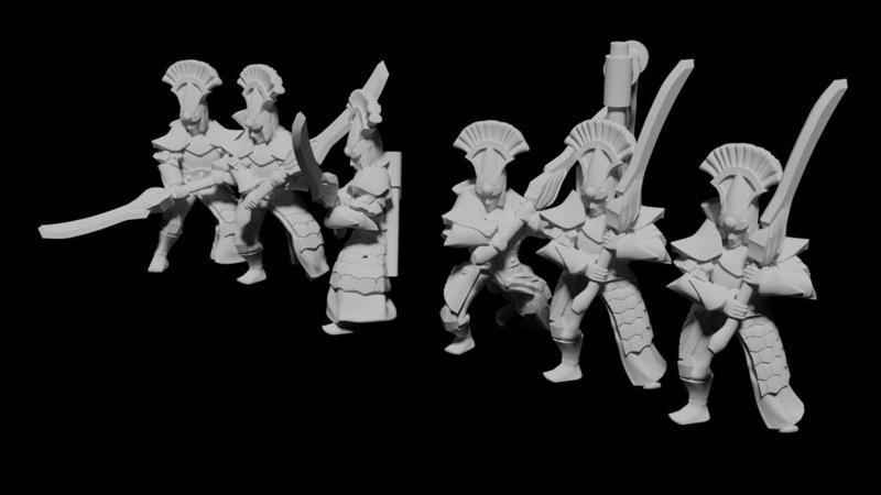 high elf swordsmen 28mm scale