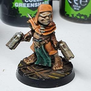 Bingo Whackins, Space Halfling Gunslinger * Free Sample Miniature