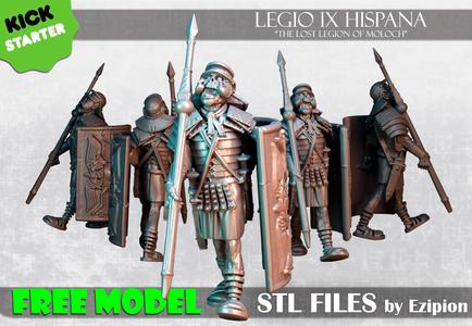 Cursed legionnaire marching - LEGIO IX HISPANA - Courtesy model