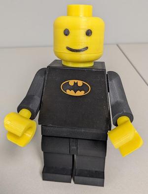 Oversize Lego-like Minifig Head with Face