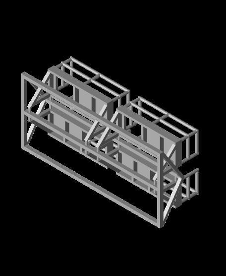 N Scale - (4) 10' Ladder Platforms with Right side opening
