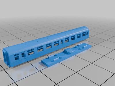 T Gauge 1:450 - Mark 1 Standard Open Coach for individual bogies