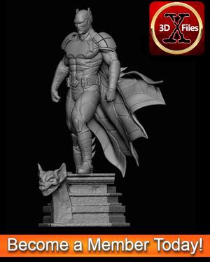 Batman Arkham Asylum - Batman 3000 Statue - 3D Print File (STL)