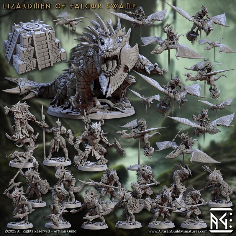 Lizardmen of Falgor's Swamp (Complete set - 74)