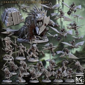 Lizardmen of Falgor's Swamp (Complete set - 74)