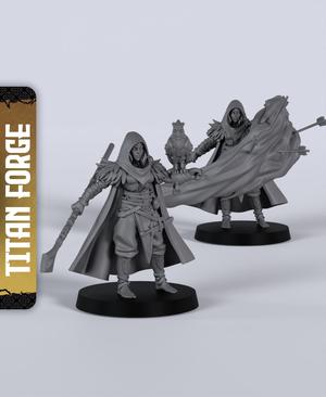 Human Female Sorcerer - With Free Dragon Warhammer - 5e DnD Inspired for RPG and Wargamers