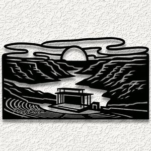 Washington Gorge Sunset Sunrise Scenery wall art home decor