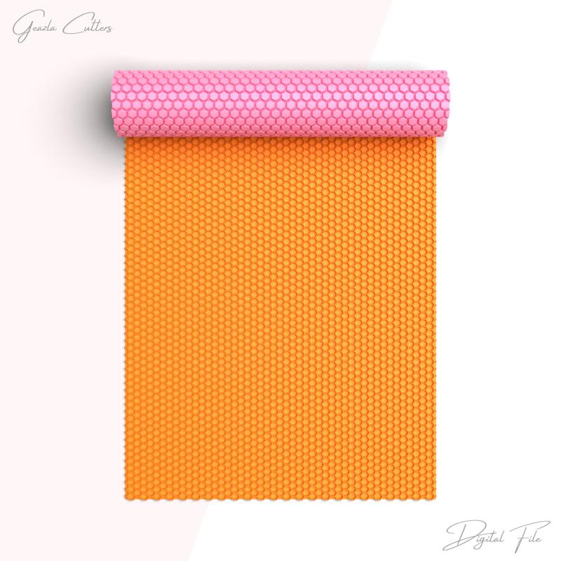 Honeycomb Texture Roller For Polymer Clay, Honeycomb Clay Texture Rolling Pin, Clay Tool, No: 1441