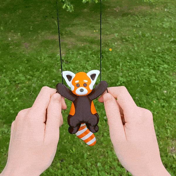 Climbing Red Panda String Toy