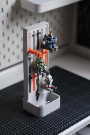 HookForm Modular Rotating Hook Display System – Customizable Wall-Mount Rack for Collectibles & Desk