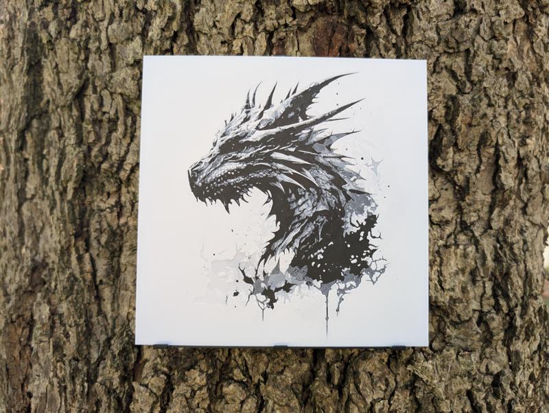 Dragon Bust - King Dragon Filament Painting