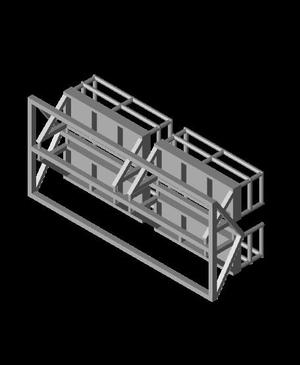 N  Scale - (4) 10' Ladder Platforms