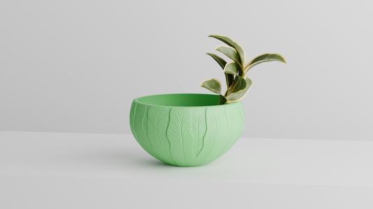 Leaf Nest Bowl - Botanical Textured Decorative Bowl