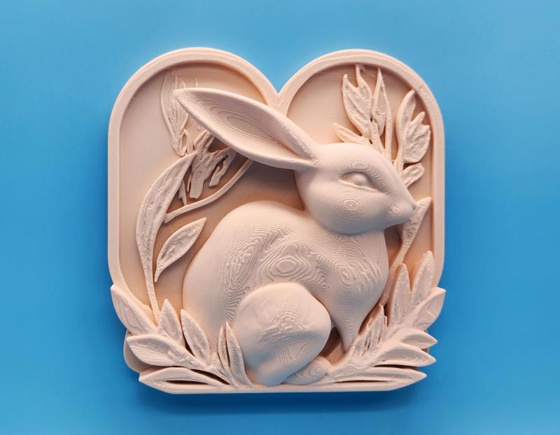 Bunny Sculpture Wall Art #1 - No Supports