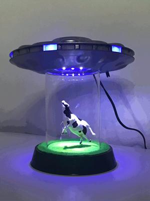 UFO Abduction Lamp with blinking lights
