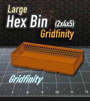 Hex Bin Gridfinity 2x4x5