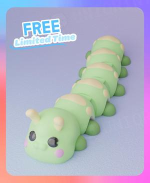 Flexi Caterpillar Keychain (Single Color)