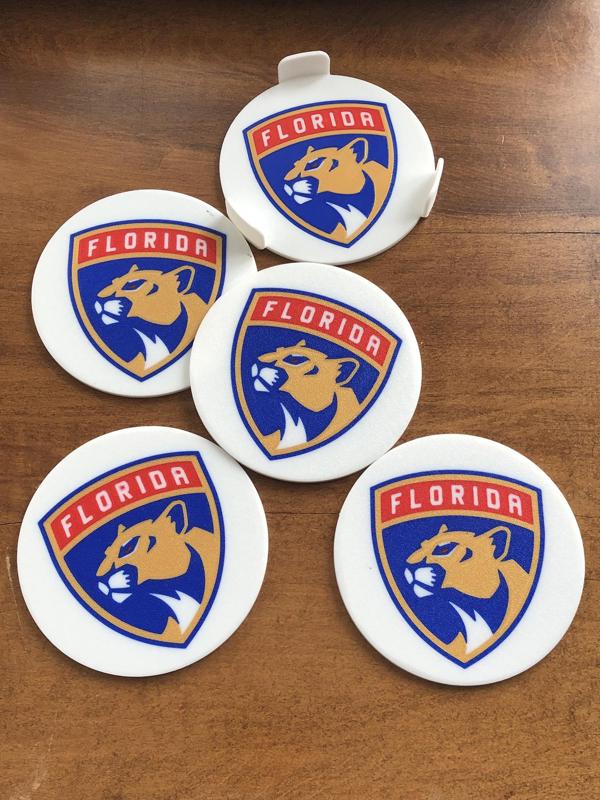 NHL - FLA Coaster and Holder Set