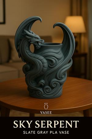 Vase Art – dragon organizer pot with blazing force