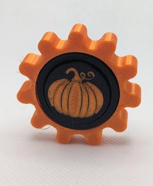 Gyroscope Gear Fidget - Halloween Pumpkin
