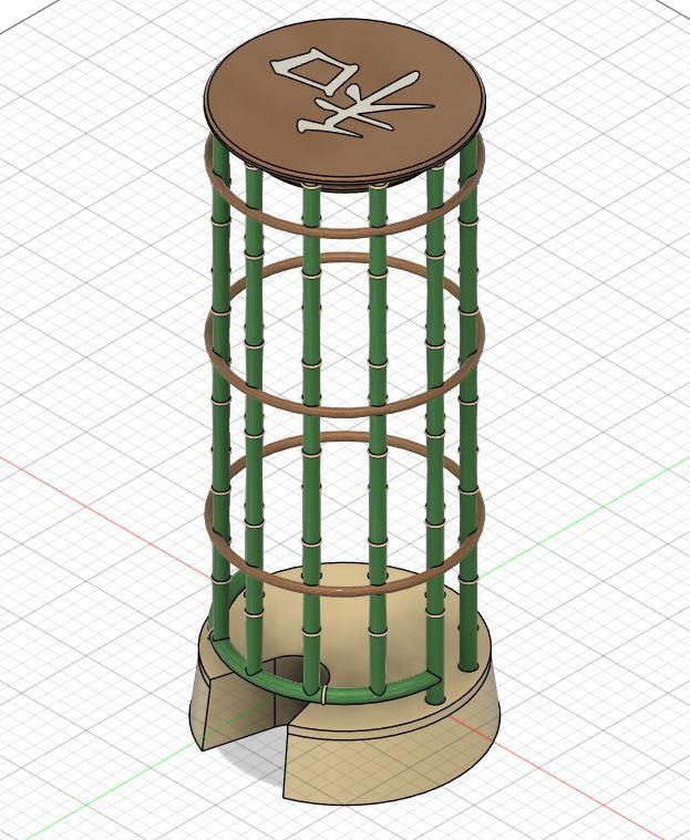 Bamboo cotton dispenser
