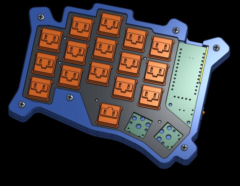 Temper keyboard gasket case