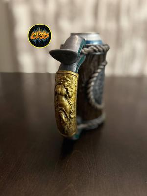 Pirate Stein Can Koozie with Siren Handle, 12 ounce and tallboy
