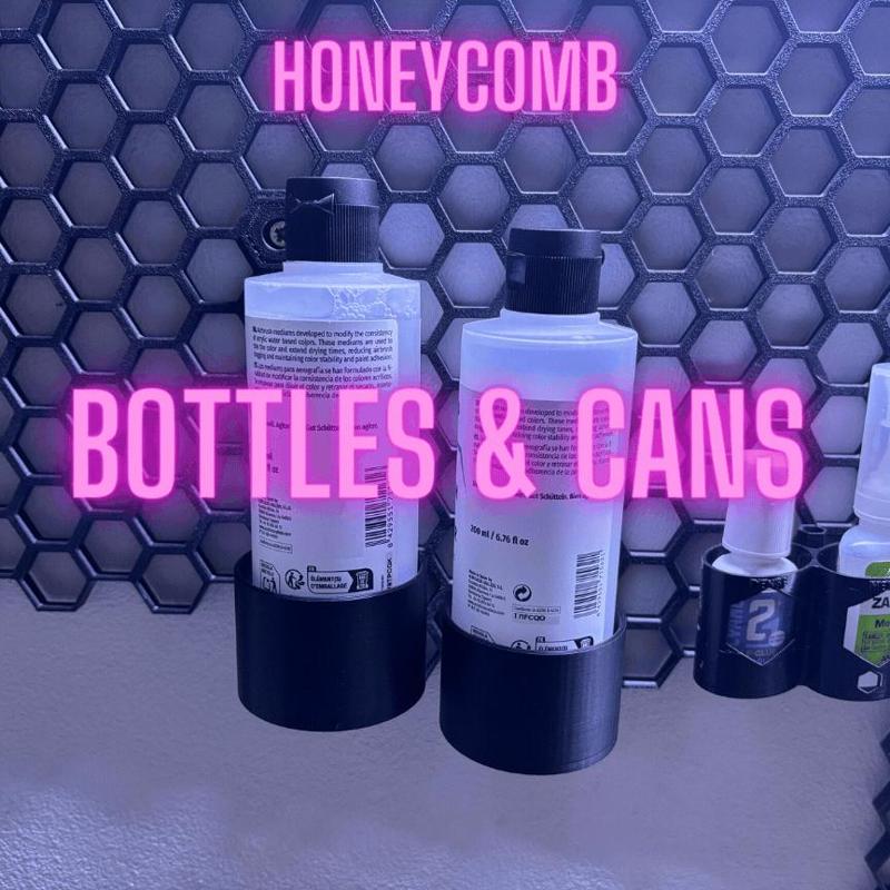 HSW 200ml Vallejo Bottle & can Holder Honeycomb