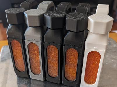 Silica gel container for filament storage