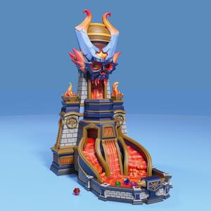 Demon Forge Dice Tower / Board Game Equipment / Magic Decoration Collectible Item  / Magical Building / Pre-Supported