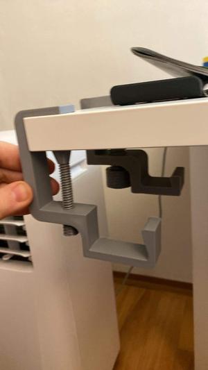 Cable holder under the table - cable management