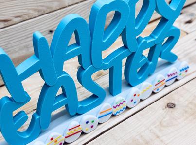 Happy Easter Text Decor 