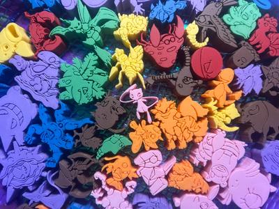 Pokemon Meeples - Gen 1 + Eeveelutions