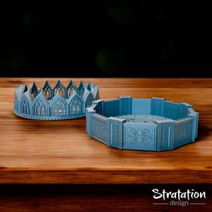 Gaelic and Elvish Dice Catchall Trays