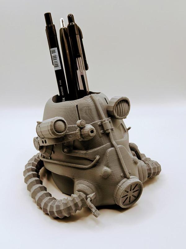 Fallout T-45 Power Armor Helmet Pen cup/organizer