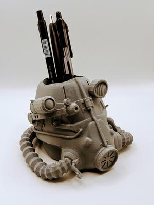 Fallout T-45 Power Armor Helmet Pen cup/organizer