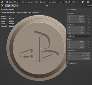 Play Station Bonus Coin From Astro Bot, Astro's PlayRoom Coin / PS5 Coin