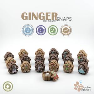 Ginger Snaps Multi-Pack - Fidget Keychain [Private Use Only]👨‍🦰👩‍🦰🍞
