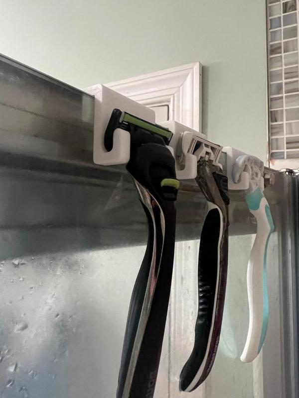 Glass Shower Door Razor Hook