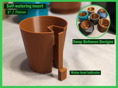Planter Self-Watering Swappable Insert 3" / 75mm