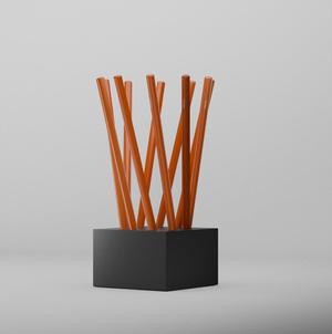 Geometric array Pencil holder block