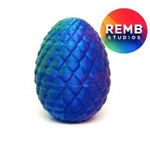 Print-in-Place Dragon Egg Remb Studios, STL file for 3D printing, STL print files, Print in Place