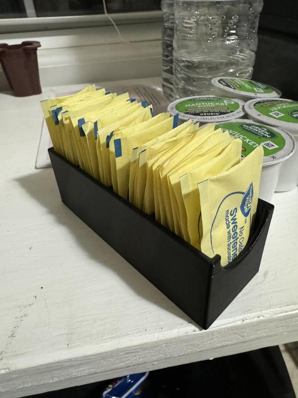 Sweetener Packet Holder Container - Sugar Splenda