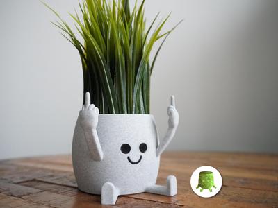 Middle Finger Pot with Feet