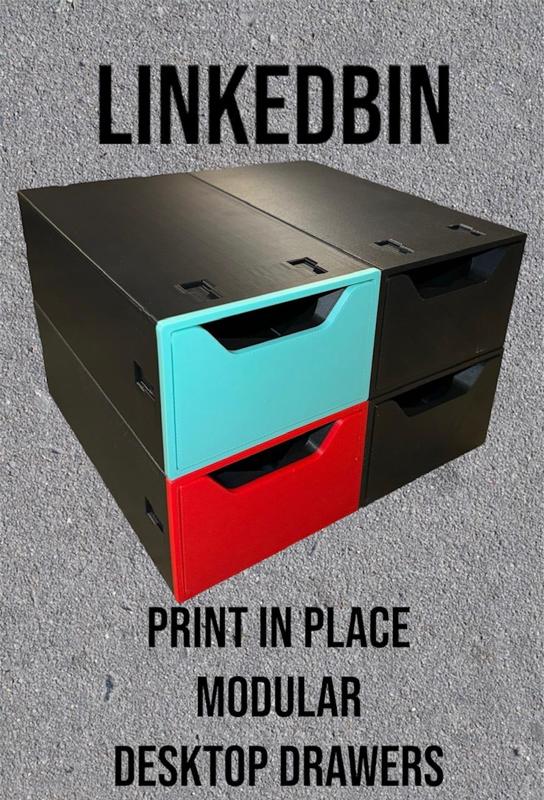 LinkedBin - The Print In Place Modular Drawers