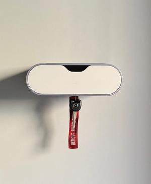 Air Shelf, key hanger shelf with sliding storage.