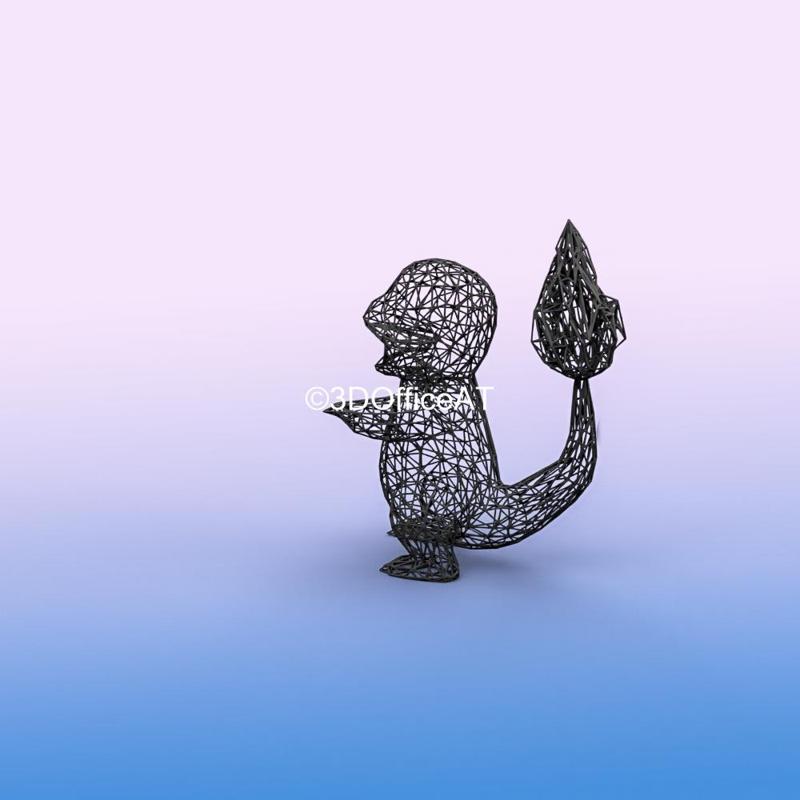 #004 Charmander Pokemon Wiremon Figure