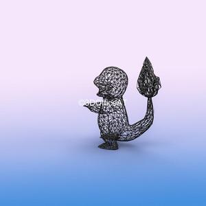 #004 Charmander Pokemon Wiremon Figure